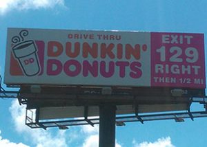 Photo of Dunkin' Donuts Billboard